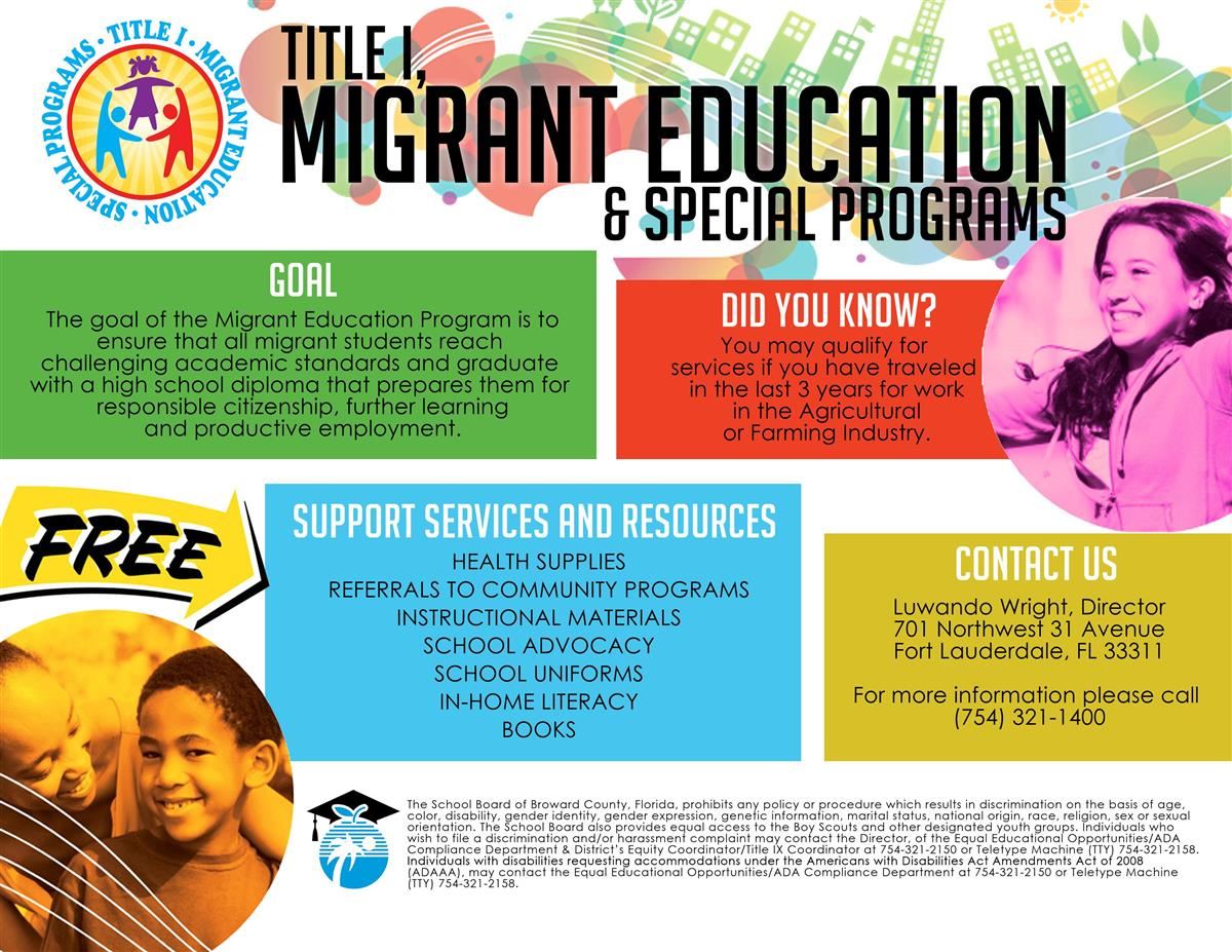 Title I Migrant Education Flyer